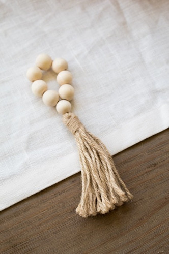 Imagen 4 de 4 de 6 Argollas/anillos Servilleta Pelotas De Madera Rústico