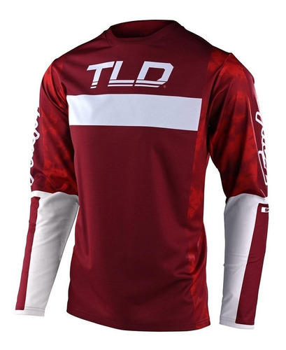 Jersey Troy Lee Sprint Dyeno Burdeos Para Enduro Mtb Dh