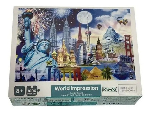 Rompecabezas Puzzle Grande 1000 Piezas World Impression 