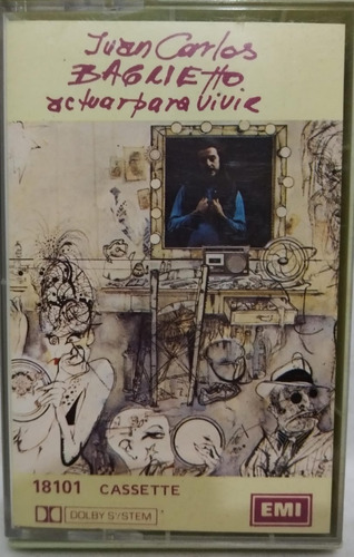 Juan Carlos Baglietto  Actuar Para Vivir Cassete