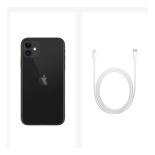 Apple Iphone 11 (128 Gb) - Negro Caja Original Bateria 100% Negro (Reacondicionado)