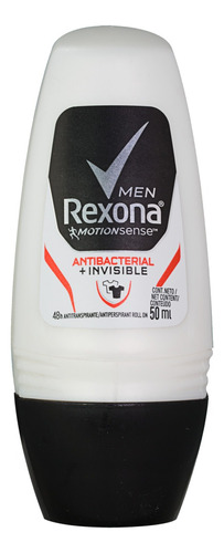 Antitranspirante roll on Rexona Antibacterial e Invisible Men Motionsense antibacteriano/invisível