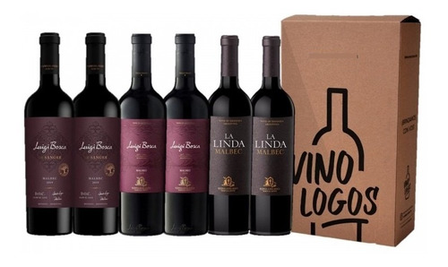 Luigi Bosca  + La Linda + De Sangre Combo Malbec Vinologos.