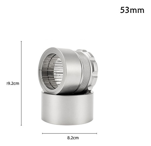 Agitador De Espresso De Acero Inoxidable Máquina 53 Mm Gris