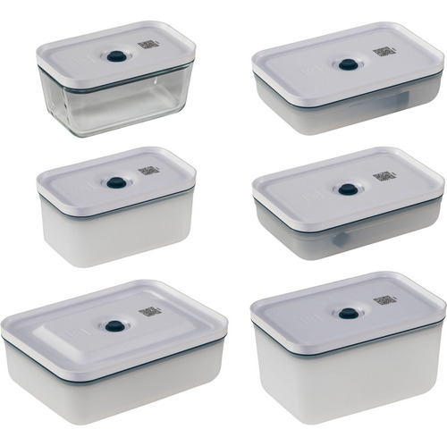 Zwilling Juego Contenedores Bolsas Y Bomba De Vacío 16 Pzas Color Blanco