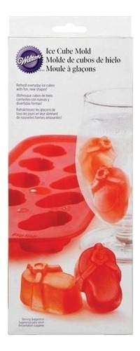 Molde De Silicon Diseño Sandalia Con 10 Cavidades Wilton Color Rojo