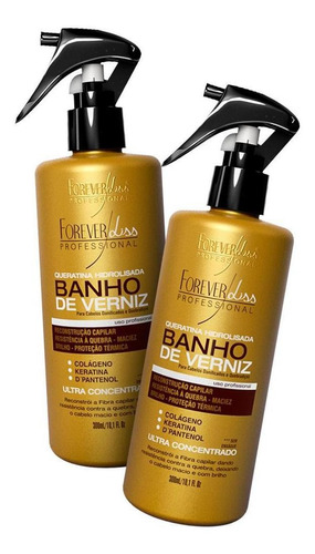 Forever Liss 2 Queratina Hidrolisada Banho De Verniz 300ml