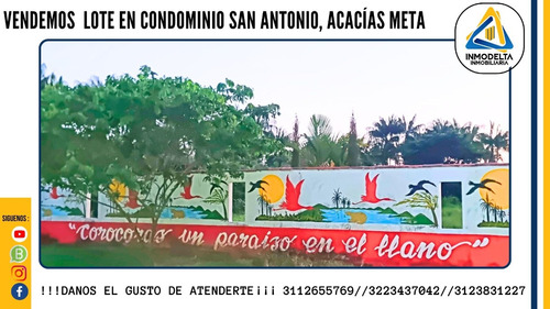 Venta De Lote En Condominio San Antonio Acacías