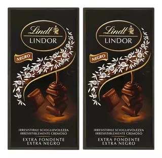 Chocolate Lindt Lindor Extra Dark 60% Cacao 100gr. X2