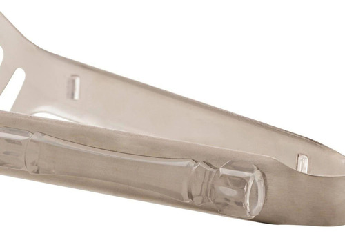 Pegador Massas Aço Inox Bambu Transparente 25cm