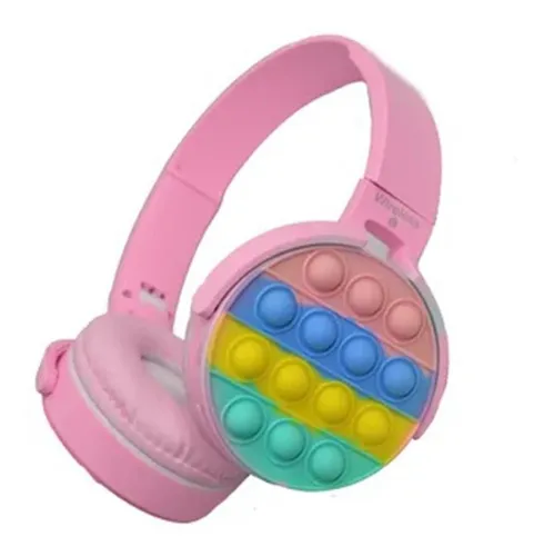 Auriculares inalámbricos - POPITK KLACK, Supraaurales, Bluetooth, Pop It de  Diadema para Niños Rosa