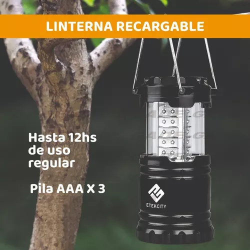 Linterna Led Alta Potencia Ideal Camping Pilas O Recargable