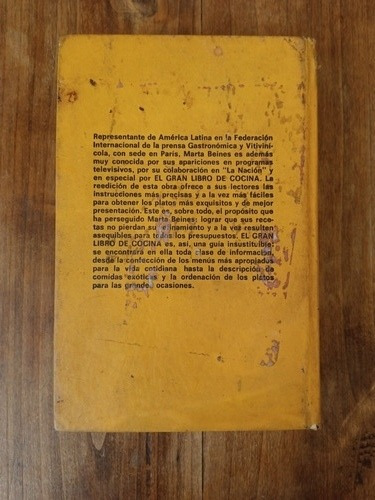 El Gran Libro De Cocina - Marta Beines Ed. Sudamericana 5 Ed