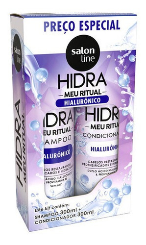 Kit Shampoo + Condicionador Hidra Hialurônico - Salon Line
