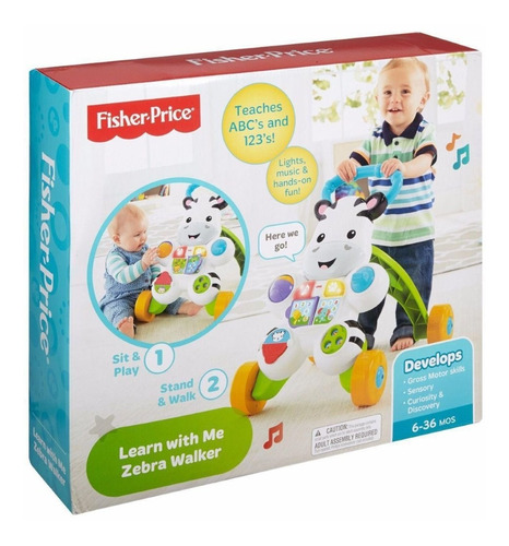 Apoiador Zebra Colorido Para Bebês Fisher Price Dlh48 Mattel