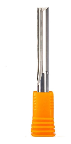 Fresa Topo Metal Duro 6mm X 22mm 2 Cortes Retos Mdf