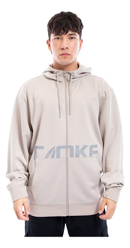 Polerón Hombre Full Zipper Cac1ke Pocket Beige