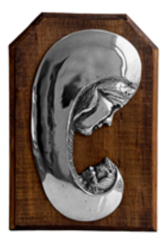 Decoracion Virgen C/niño Mad. Peltre Decopeltre