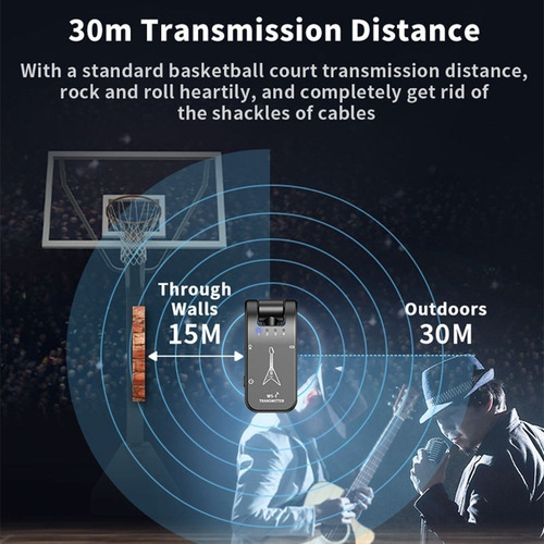 Transmisor Y Receptor De Audio Inalámbrico Para Guitarra