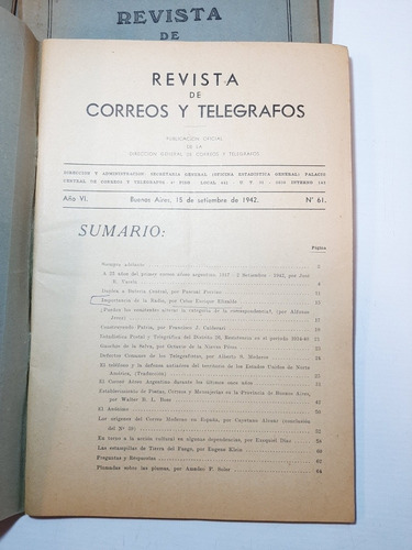 Imagen 8 de 9 de Antigua Revista De Correos Y Telegrafos Lote X 6 Ro 1173