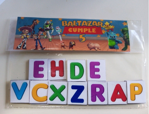 20 Abecedarios Imantados Con 51 Letras De 2 X 2 Cm