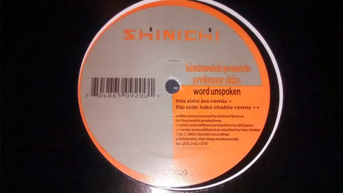 Professor Okku Word Unspoken Vinilo Maxi Uk 2003 Disco 2