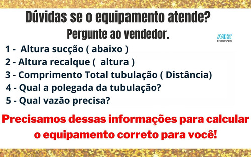 Bomba De Alta Vazão Thebe Thi-13 1,5cv Mono 127/220-254v