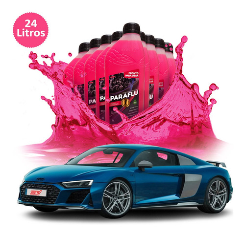 Aditivo Radiado Rosa Paraflu Pronto Uso Audi R8 5.2 2015 24l