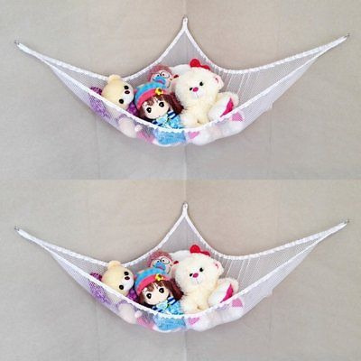 Blanco Pequeño 2pcs Juguetes Hamaca Red Para Peluches Organi