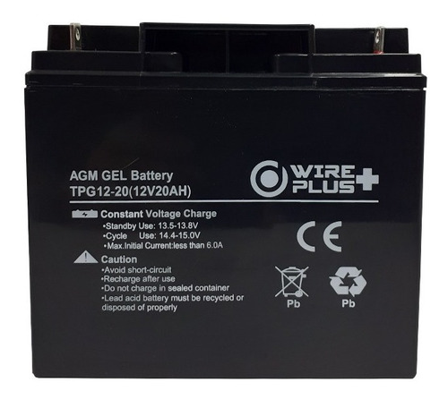 Imagen 1 de 2 de Batería Ups 12v 20ah Pila Alarma Cerco Electrico Tienda
