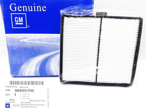 Filtro De Aire Acondicionado Chevrolet Spark Gm 96425700