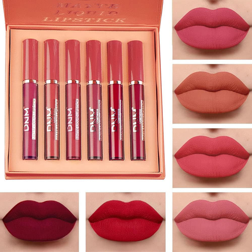 ~? Evpct 6pcs Matte Liquid Lipstick Set Lip Stain Makeup Kit