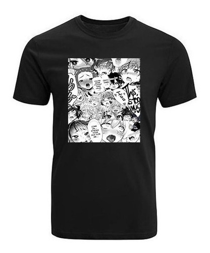 Polera Ahegao Waifu Senpai Anime Unisex Hombre Mujer Henta