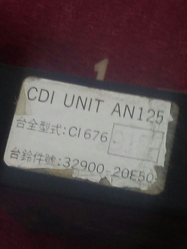 Cdi Suzuki An 125 (95-2000) Uso Exelente