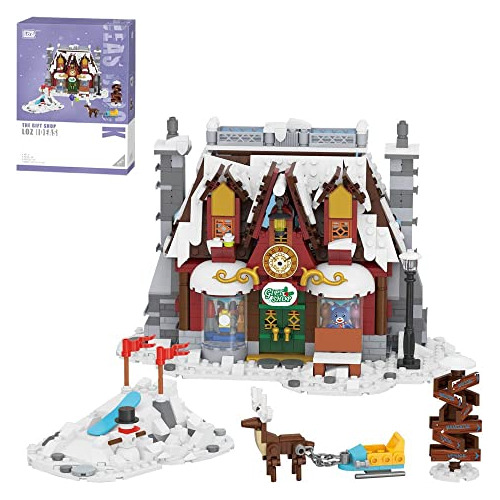 Mini Blocks 2197 Christmas House Building Block Kit,san...