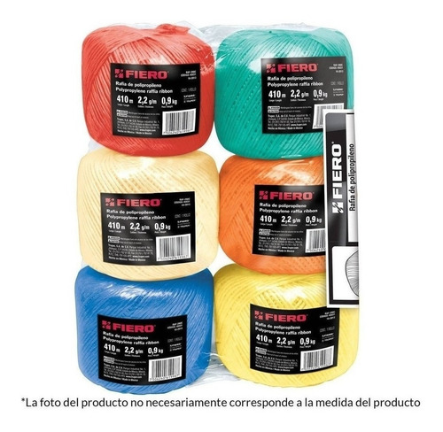 Rafia 500g De Color Fiero 45033