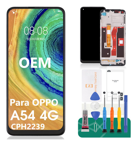 Para Oppo A54 4g Cph223 Pantalla Táctil Lcd Con Marco Ori