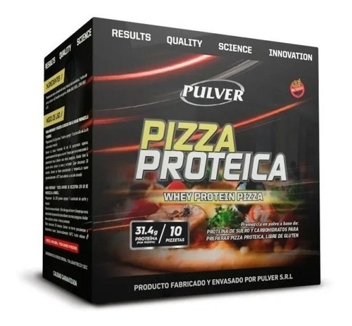 Pizza Proteíca 620 Gr 10 Sobres Pulver Whey Protein Sin Tacc