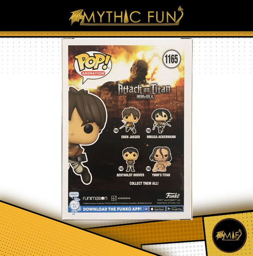 Funko Pop Attack On Titan - Eren Jaeger 1165 (Usado)