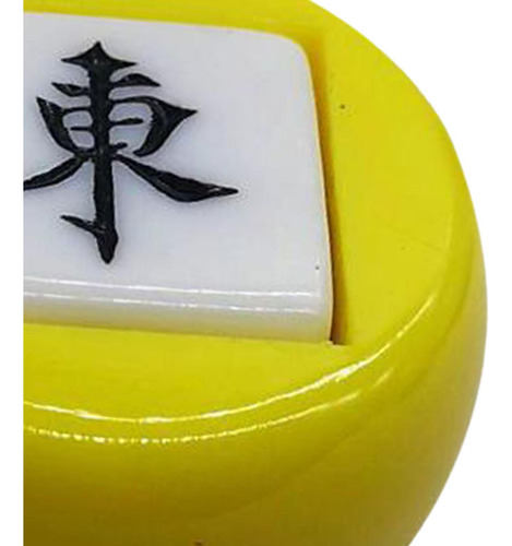 6 Dados Chinos De Mahjong, Dados Poliédricos, , Amarillo