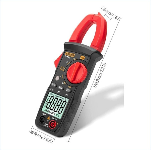 Imagen 10 de 10 de Probador Tester Pinza Amperimétrica Digital Multifuncional
