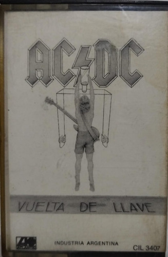 Ac/dc  Vuelta De Llave Cassete 1983 Argentina