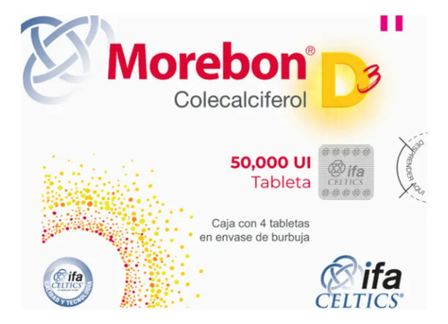 Morebon tableta 50000 ui, 4 tabletas