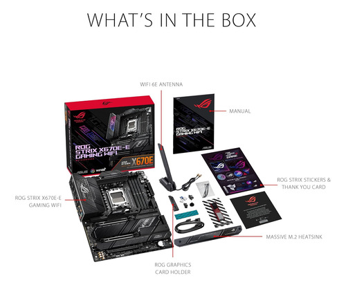 Asus Rog Strix X670e-e Gaming Socket Am5(lga 1718) Ryzen ...