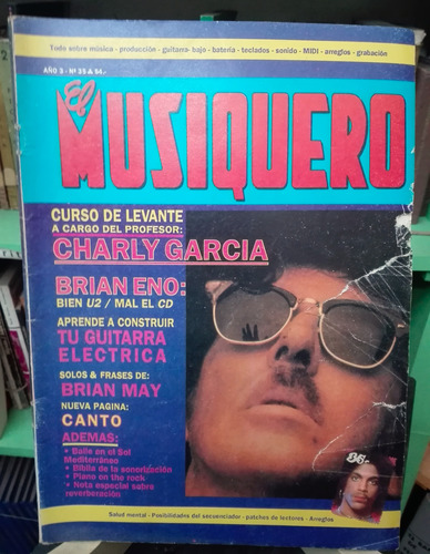 Revista El Musiquero Año 3 Nº 35 - 1988 - Tapa Charly García