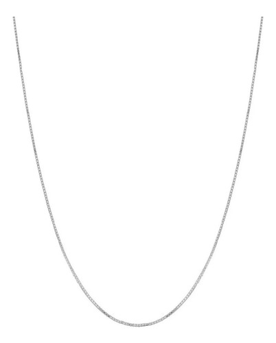 Corrente De Prata 925 Maciça Veneziana 40 Cm Certificado