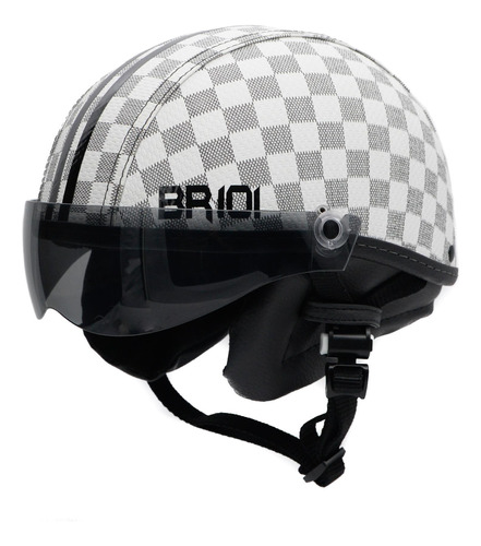 Capacete Br101 Couro Sintético - Casco Impacto - G