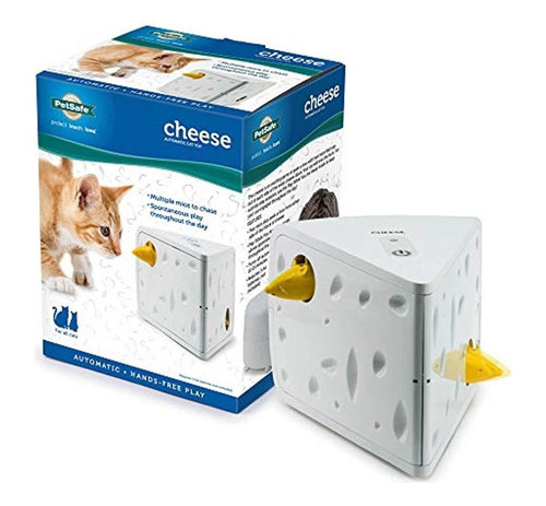 Juguete Para Gatos Chesse Toy Color White/Yellow