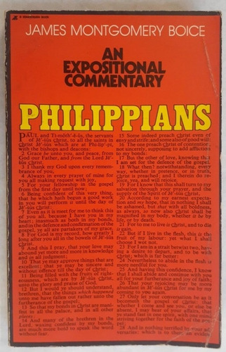 An Expositional Commentary Philippians - Boice