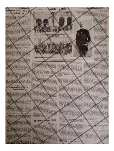 Afiche Antiguo Felipe Angeles Y Otros Temas 1912